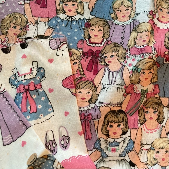 NRFP Vintage 100% Cotton Retro coordinated Fabric for crafting. - Picture 3 of 3